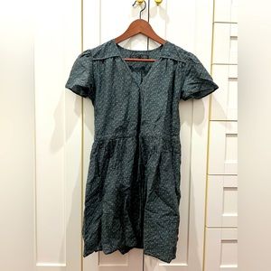 VGUC modified Christy mini Dawn dress in black with little white floral. XS/S